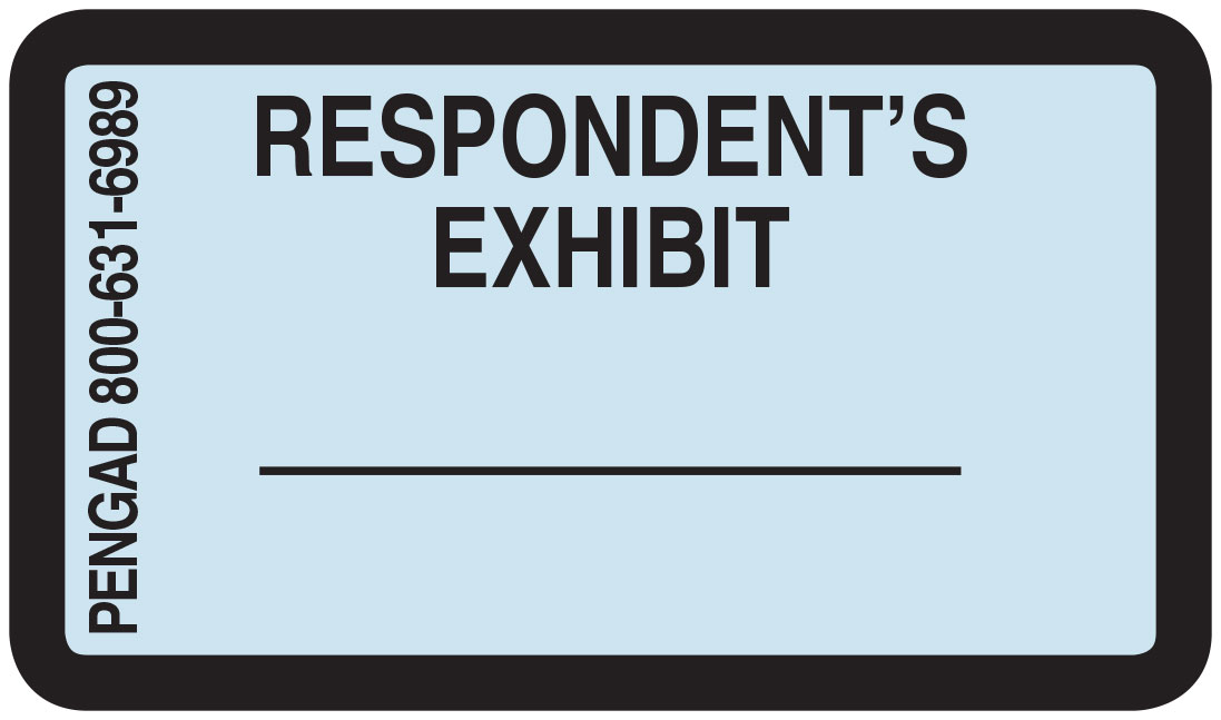 Exhibit Label Ruler Pengad Exhibits & Accessories: Exhibit Labels