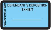 DEFENDANT'S DEPOSITION EXHIBIT Labels, Blue - 480 per pack