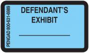 DEFENDANT'S EXHIBIT Labels, Blue - 480 per pack