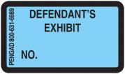 DEFENDANT'S EXHIBIT NO. Labels, Blue - 480 per pack