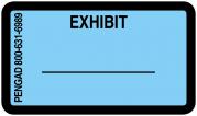 EXHIBIT Labels, Blue - 480 per pack