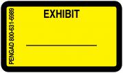 EXHIBIT Labels, Yellow - 480 per pack