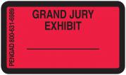 GRAND JURY EXHIBIT Labels, Red - 480 per pack