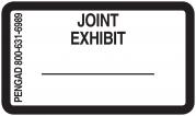JOINT EXHIBIT Labels, White - 480 per pack