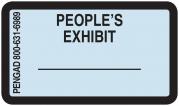 PEOPLE'S EXHIBIT Labels, Light Blue - 480 per pack