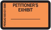 PETITIONER'S EXHIBIT Labels, Light Orange - 480 per pack