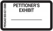 PETITIONER'S EXHIBIT Labels, White - 480 per pack