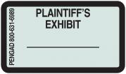 PLAINTIFF'S EXHIBIT Labels, Light Green - 480 per pack