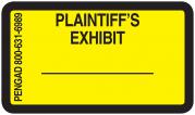 PLAINTIFF'S EXHIBIT Labels, Yellow -  480 per pack