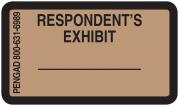 RESPONDENT'S EXHIBIT Labels, Light Brown - 480 per pack