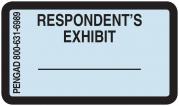 RESPONDENT'S EXHIBIT Labels, Light Blue - 480 per pack