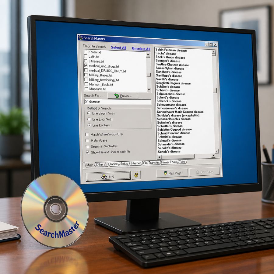 SearchMaster research system and transcript manager (Latest Version)